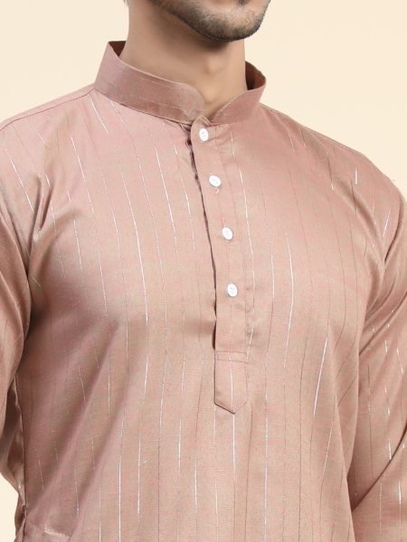 Two Tone Cotton  With Zari Lining  Mens Kurta Payjama Collection  Kurta Pajama Wholesale