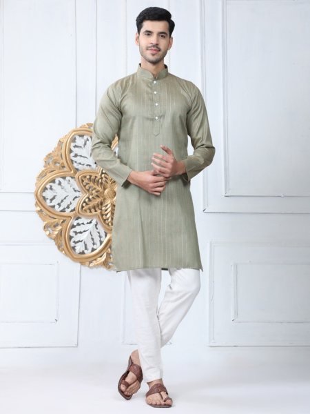 Two Tone Cotton  With Zari Lining  Mens Kurta Payjama Collection  Kurta Pajama Wholesale