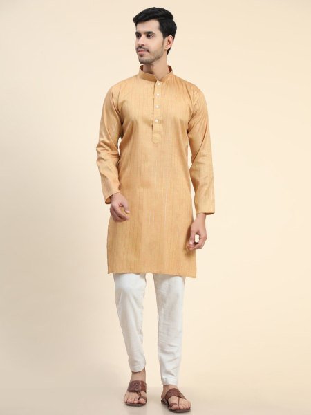 Two Tone Cotton  With Zari Lining  Mens Kurta Payjama Collection  Kurta Pajama Wholesale