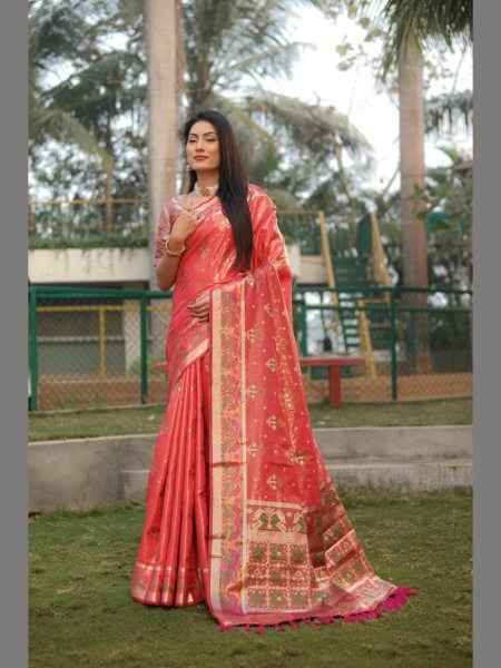 Very Beautiful and Premium Organza Silk Patola Sarees  Organza Sarees Wholesale