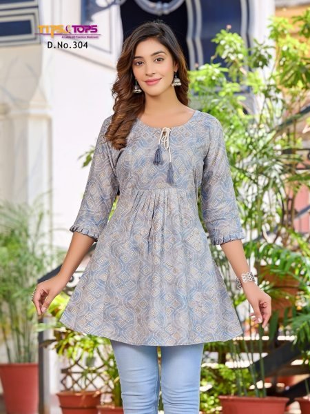 VICTORIA vol 03 Western Short Kurtis 8 pc Full Set Full Set Kurti