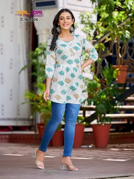 VICTORIA vol 03 Western Short Kurtis 8 pc Full Set Full Set Kurti