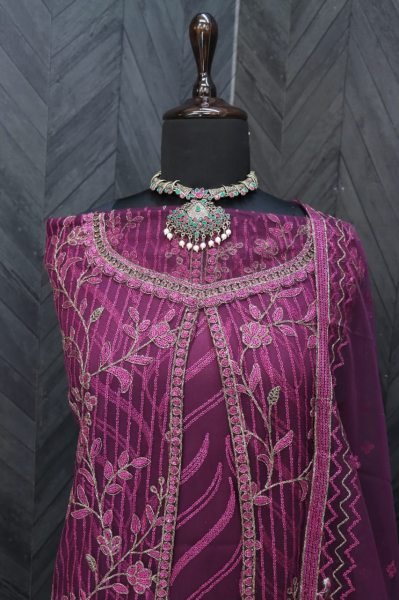 Vipul 5143  Heavy Butterfly Net with Embroidery Codding Work Suit Churidar Salwar Suits Wholesale