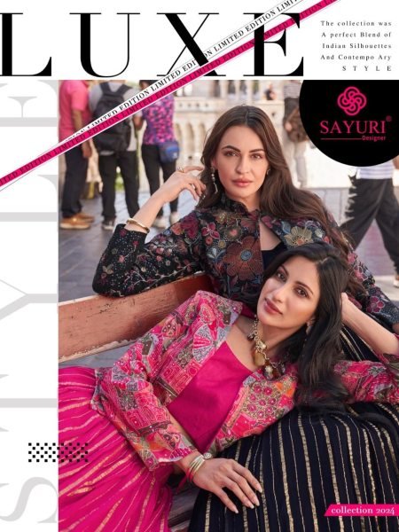 Sayuri Designer Luxe 3 Piece Designer Readymade Viscose Chinon Silk Dress  3 pcs Catalogue  Full Set Kurti