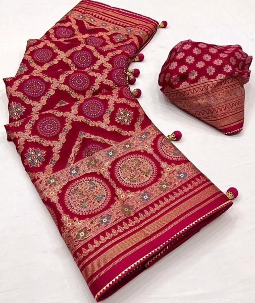 Viscose Silk Saree Printed Cotton Sarees Wholesale