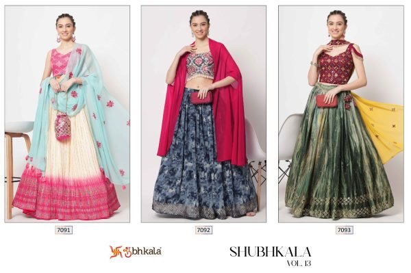 VOL  13 New Exclusive Semi Stitched Lehenga Choli with Dupatta Collection Designer Lehenga Choli