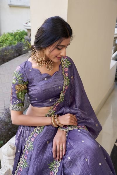  Wedding Collection gold crush beauty Lehenga Choli With Dupatta Set  Designer Lehenga Choli