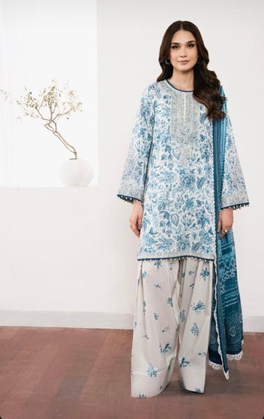 Stylish Farshi Palazzo Set for Festive Functions Digital Print & Lace Dupatta Ready To Wear Collection
