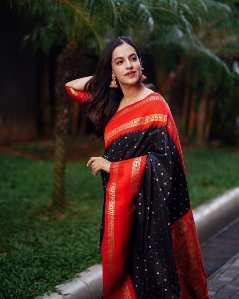 Wedding Look Red Lichi Silk Saree with Banarasi Jacquard Weaving Royal Festive Style Banarasi Saree Wholesale