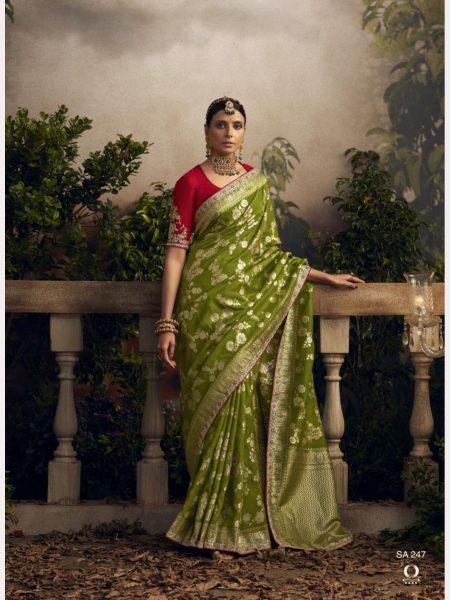 Wedding Special Pure Dola Silk Embroiderd Saree Collection  Designer Wedding Sarees Wholesale