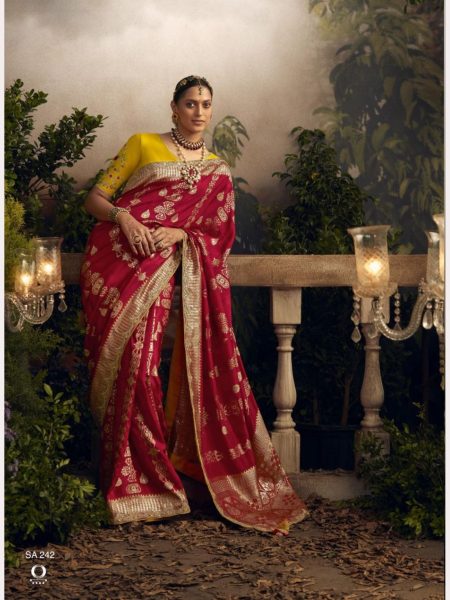 Wedding Special Pure Dola Silk Embroiderd Saree Collection  Designer Wedding Sarees Wholesale