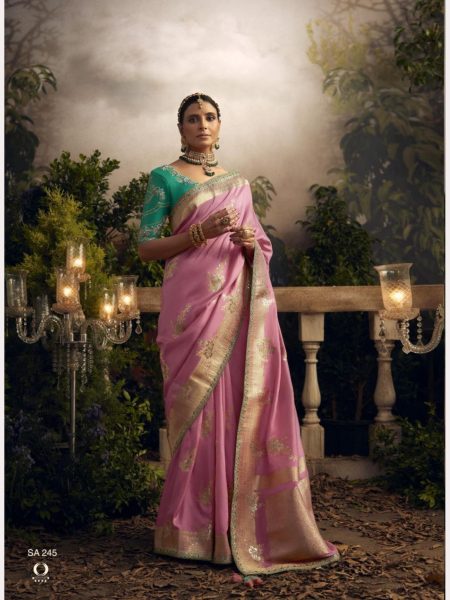 Wedding Special Pure Dola Silk Embroiderd Saree Collection  Designer Wedding Sarees Wholesale