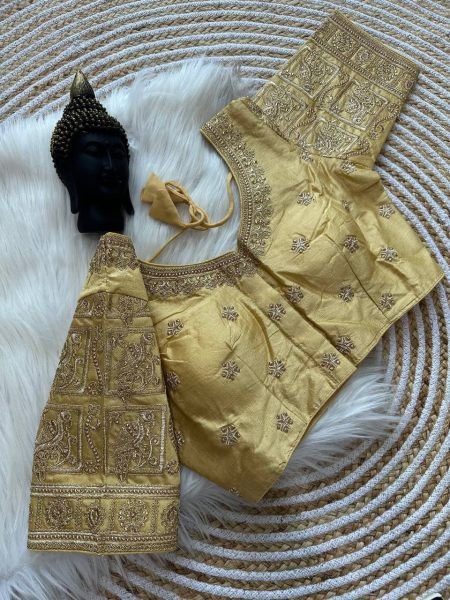 Wedding Special South Hit Design Raw Silk Blouse  Blouse Collection