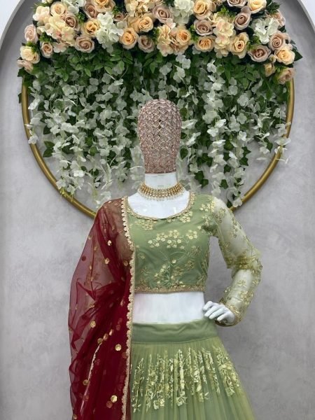 Wedding Wear Stylish Net Sequence Work Lehenga Choli  Designer Lehenga Choli