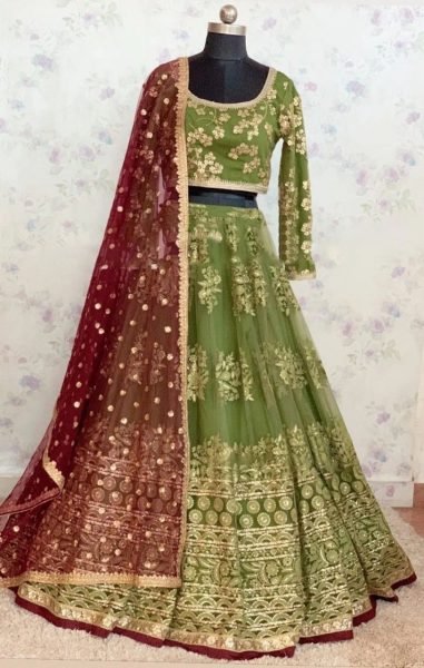 Wedding Wear Stylish Net Sequence Work Lehenga Choli  Designer Lehenga Choli