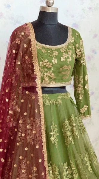Wedding Wear Stylish Net Sequence Work Lehenga Choli  Designer Lehenga Choli