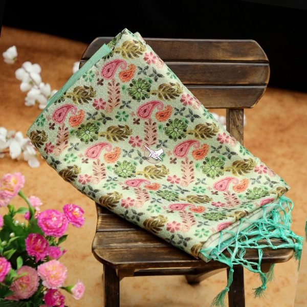 Wedding Wear Fabulous Floral Printed Silk Saree Silk Sarees Wholesale