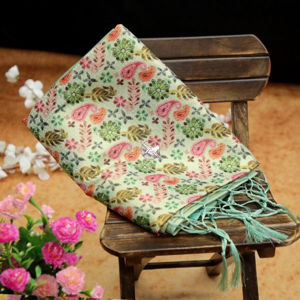 Wedding Wear Fabulous Floral Printed Silk Saree Silk Sarees Wholesale