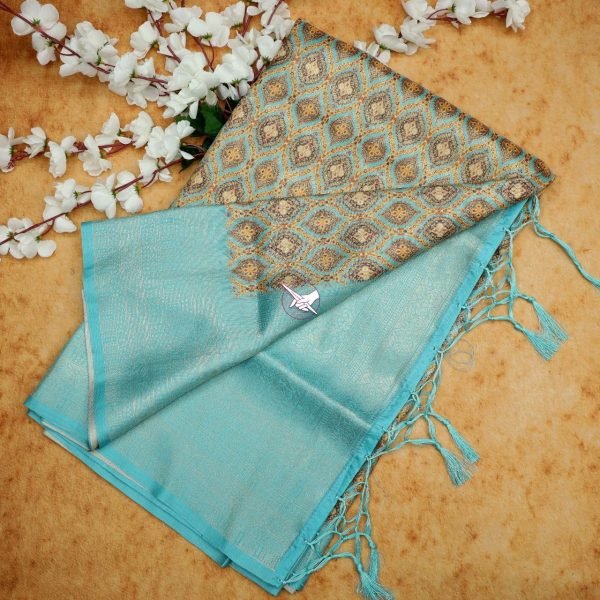 Wedding Wear Fabulous Floral Printed Silk Saree Silk Sarees Wholesale