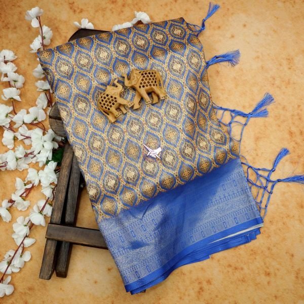 Wedding Wear Fabulous Floral Printed Silk Saree Silk Sarees Wholesale