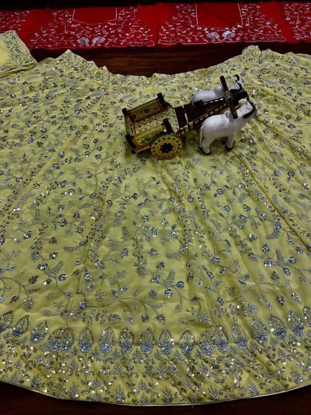 Wedding Wear Faux Georgette Sequence Lehenga Choli  Designer Lehenga Choli