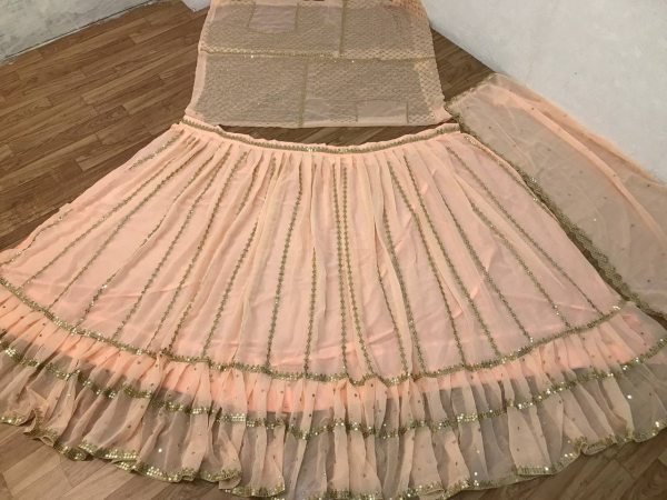 Wedding Wear Georgette Sequence Zari Design Lehenga Choli Designer Lehenga Choli