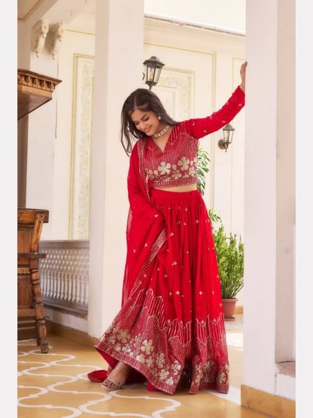 Wedding Wear Heavy Fox Georgette Lehenga Choli  Designer Lehenga Choli