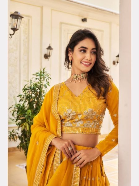 Wedding Wear Heavy Fox Georgette Lehenga Choli  Designer Lehenga Choli