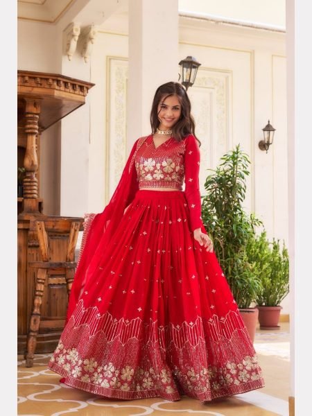 Wedding Wear Heavy Fox Georgette Lehenga Choli  Designer Lehenga Choli
