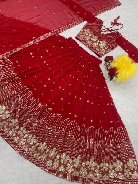Wedding Wear Heavy Fox Georgette Lehenga Choli  Designer Lehenga Choli