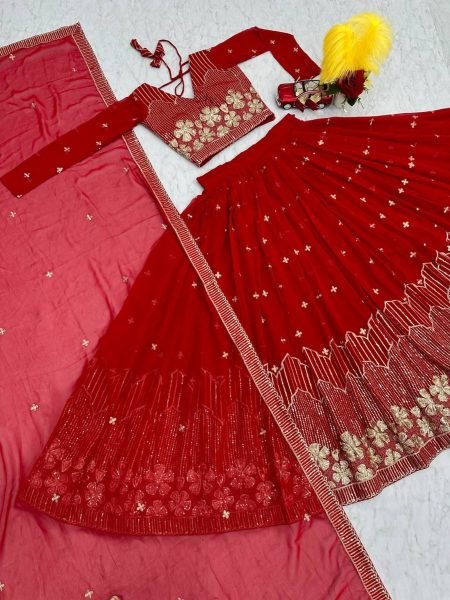 Wedding Wear Heavy Fox Georgette Lehenga Choli  Designer Lehenga Choli