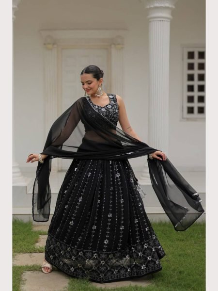 Wedding Wear Heavy Georgette Silk Lehenga Choli  Designer Lehenga Choli