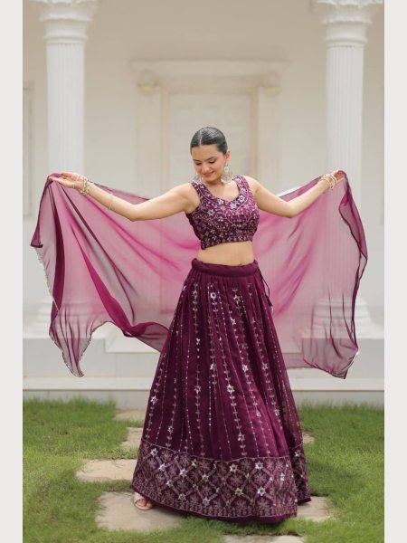 Wedding Wear Heavy Georgette Silk Lehenga Choli  Designer Lehenga Choli