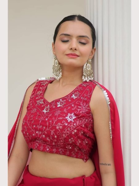 Wedding Wear Heavy Georgette Silk Lehenga Choli  Designer Lehenga Choli