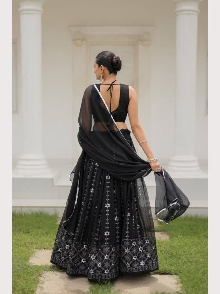Wedding Wear Heavy Georgette Silk Lehenga Choli  Designer Lehenga Choli