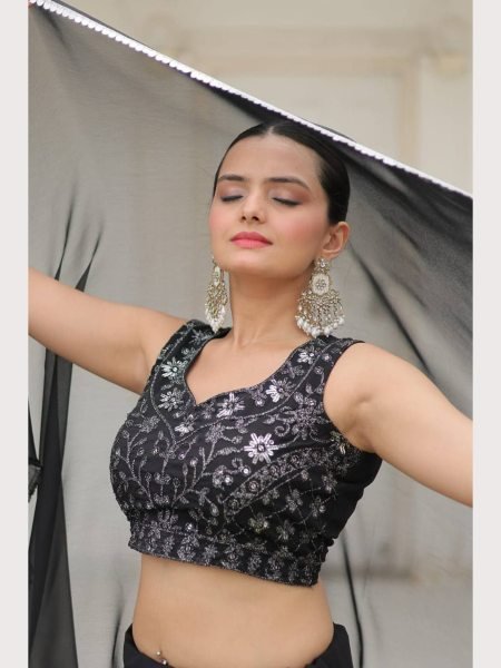 Wedding Wear Heavy Georgette Silk Lehenga Choli  Designer Lehenga Choli