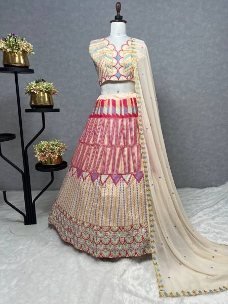 Wedding Wear Heavy Mono Silk Lehenga Choli  Designer Lehenga Choli