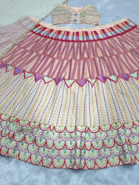 Wedding Wear Heavy Mono Silk Lehenga Choli  Designer Lehenga Choli