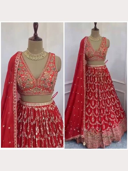 Wedding Wear Heavy Sequence Embroidered Work Lehenga Choli Collection  Designer Lehenga Choli