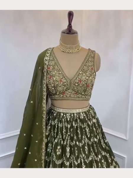 Wedding Wear Heavy Sequence Embroidered Work Lehenga Choli Collection  Designer Lehenga Choli