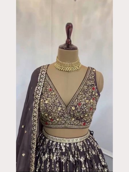 Wedding Wear Heavy Sequence Embroidered Work Lehenga Choli Collection  Designer Lehenga Choli