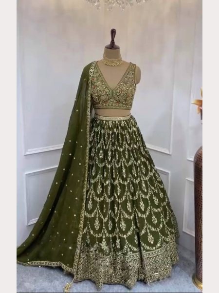 Wedding Wear Heavy Sequence Embroidered Work Lehenga Choli Collection  Designer Lehenga Choli