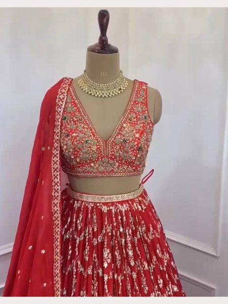 Wedding Wear Heavy Sequence Embroidered Work Lehenga Choli Collection  Designer Lehenga Choli