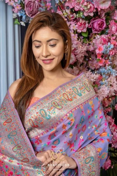 Wedding Wear Kashmiri  Weaving Banarasi Soft Silk Saree  Banarasi Saree Wholesale