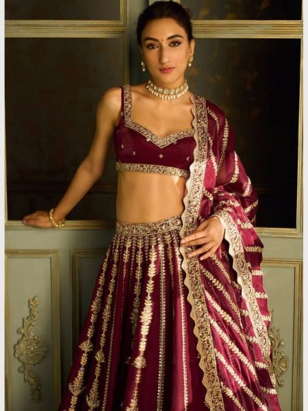 Wedding Wear Kasturi silk Lehenga Choli With Sequence Work  Designer Lehenga Choli