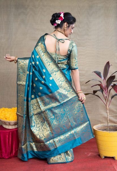 Wedding Wear Lichi Silk Saree  Silk Sarees Wholesale