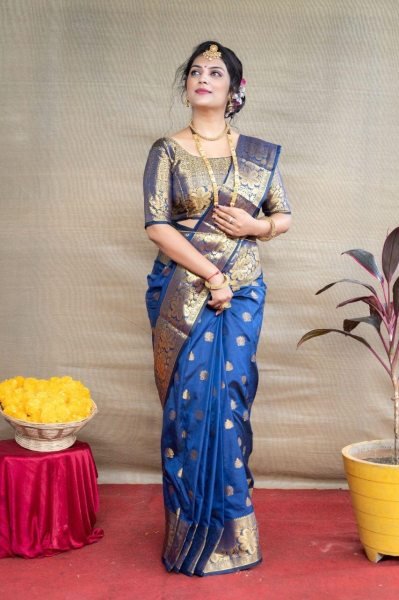 Wedding Wear Lichi Silk Saree  Silk Sarees Wholesale