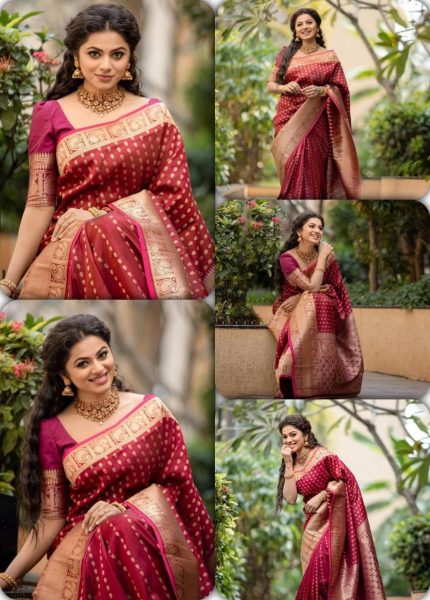 Wedding Wear Litchi Silk Banarasi Saree  Banarasi Saree Wholesale