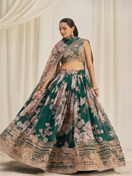 Wedding Wear Organza Lehenga Choli Collection   Lehenga