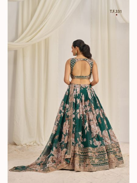 Wedding Wear Organza Lehenga Choli Collection  Designer Lehenga Choli